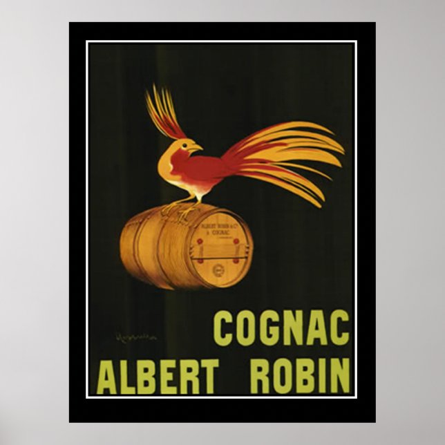 Póster Afiche de la cosecha de Cognac francesa (Frente)