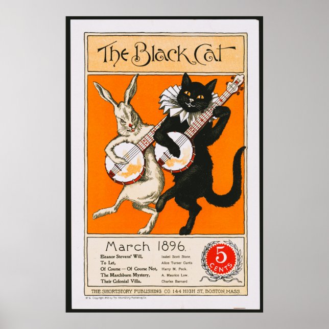 Póster Afiche de la cosecha del gato negro (Frente)