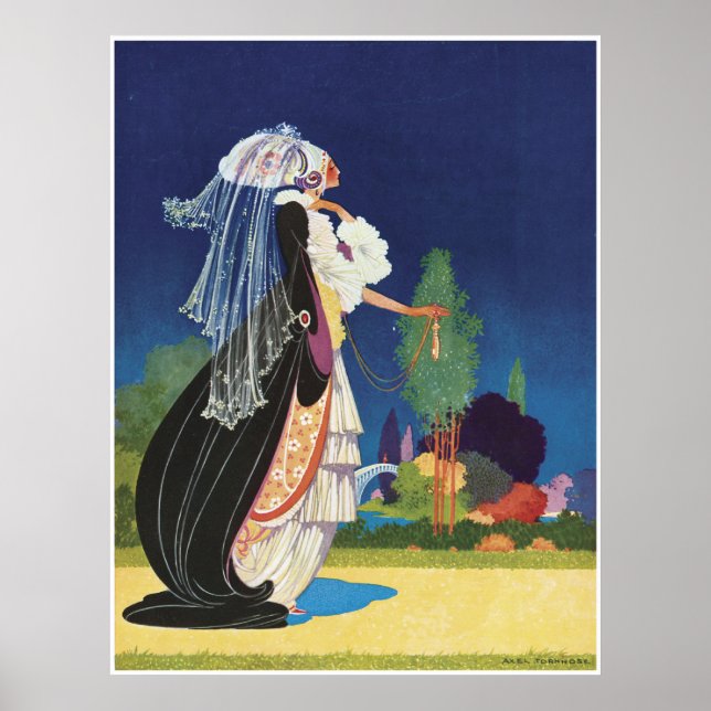 Póster Afiche de la "Dama de la Fantasía" (Frente)