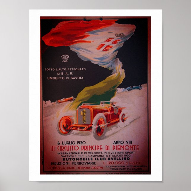 Póster Afiche de la época de 1930 (Frente)