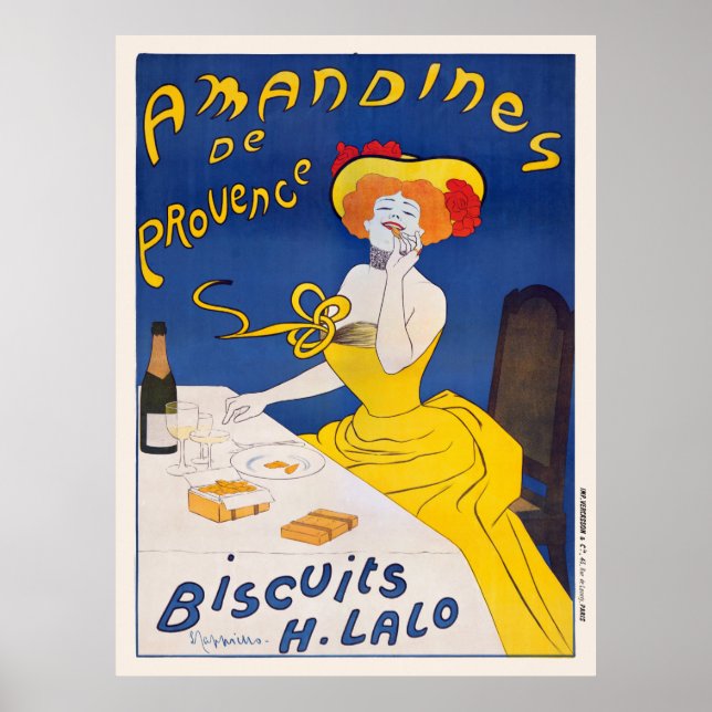 Póster Afiche de la época de Amandines de Provenza de 190 (Frente)
