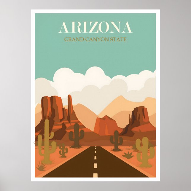 Póster Afiche de la época de Arizona (Frente)