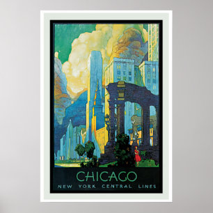 Póster Afiche de la época de Chicago