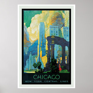 Póster Afiche de la época de Chicago
