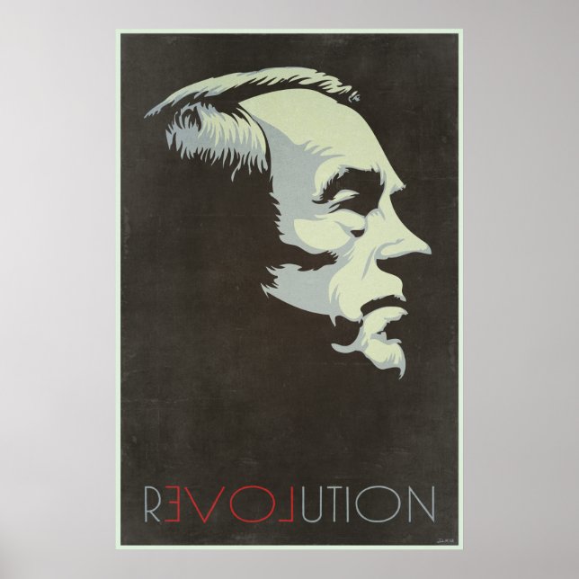 Póster Afiche de la época de la Revolución Ron Paul (Frente)