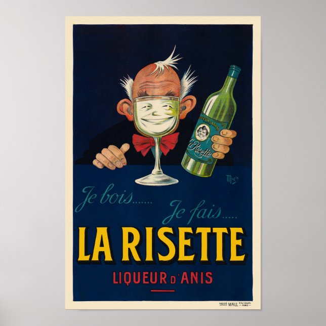 Póster Afiche de la época de La Risette France 1926 (Frente)