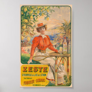 Póster Afiche de la época de la virgen de Zeste Citronnel