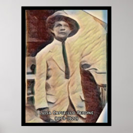 Póster Afiche de la época de Luisa Capetillo