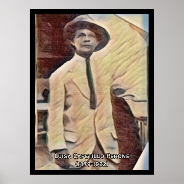 Póster Afiche de la época de Luisa Capetillo (Frente)