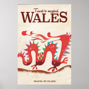 Póster Afiche de la época de Magical Wales