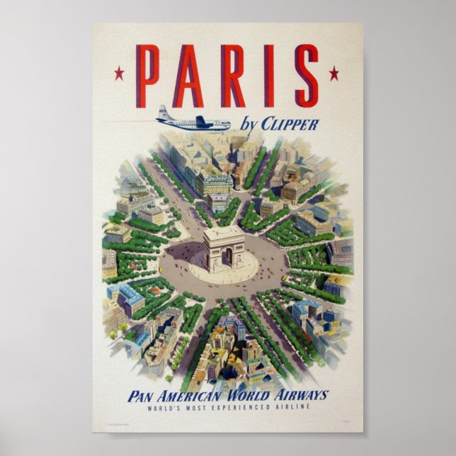 Póster Afiche de la época de París (Frente)