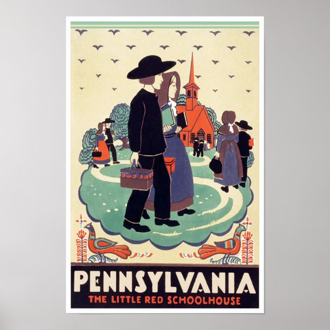 Póster Afiche de la época de Pensilvania (Frente)