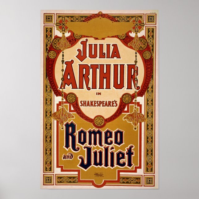 Póster Afiche de la época de Romeo y Julieta (Frente)