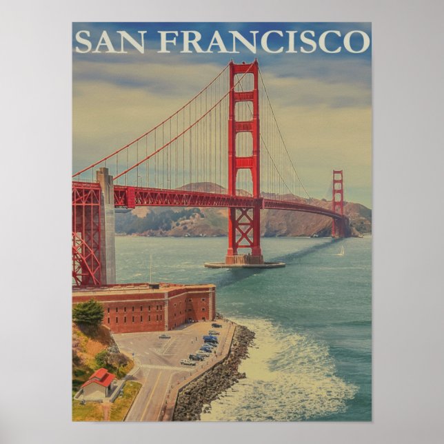 Póster Afiche de la época de San Francisco (Frente)