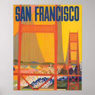 Póster Afiche de la época de San Francisco