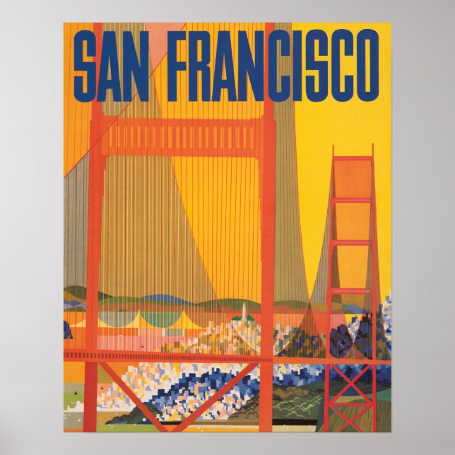 Póster Afiche de la época de San Francisco (Frente)