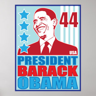 Póster Afiche de la época del presidente Obama