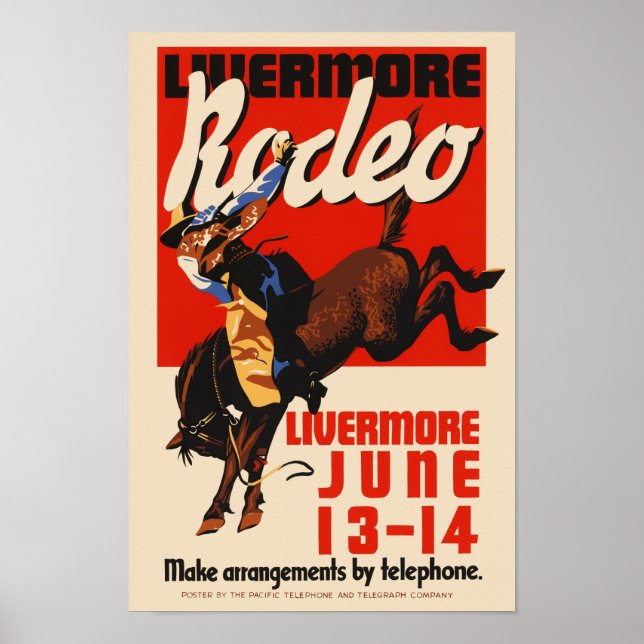 Póster Afiche de la época del Rodeo de los Estados Unidos (Frente)