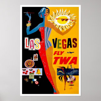 Póster Afiche de las Vegas