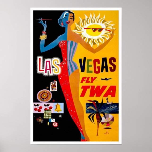 Póster Afiche de las Vegas (Frente)