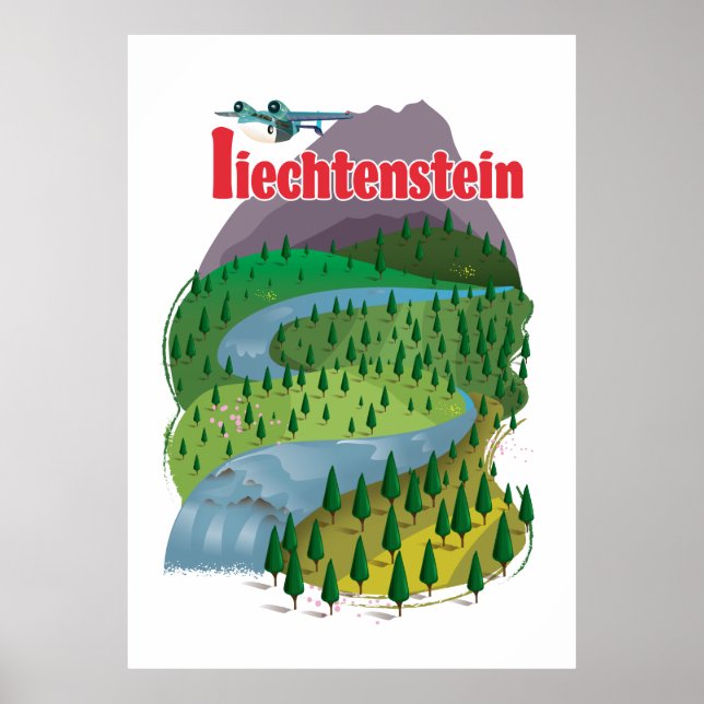 Póster afiche de liechtenstein Travel (Frente)