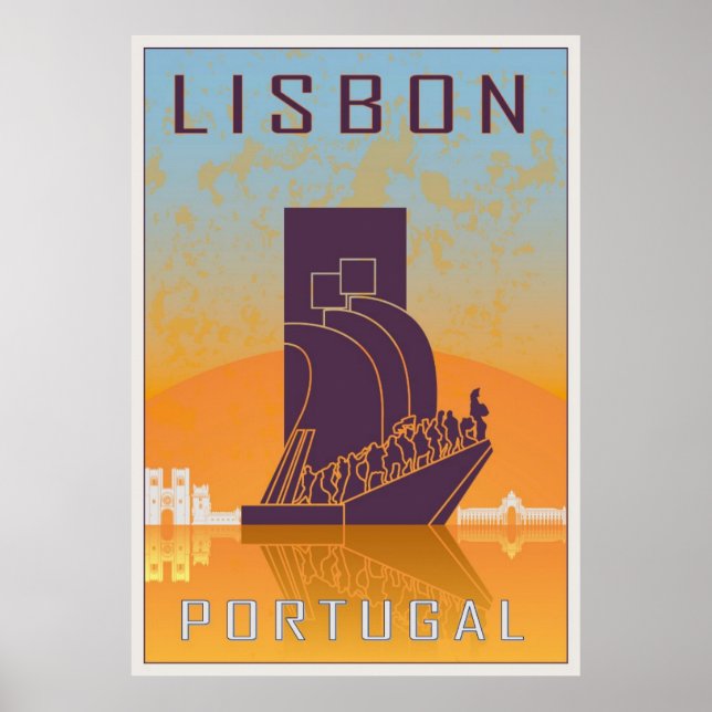 Póster Afiche de Lisboa (Frente)