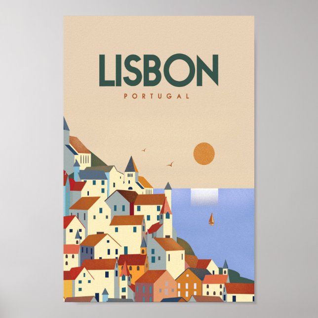 Póster Afiche de lisboa lisboa lisboa (Frente)