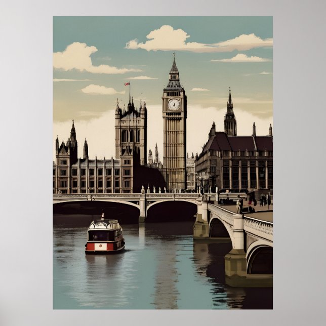 Póster Afiche de Londres (Frente)