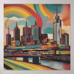Póster Afiche de Melbourne