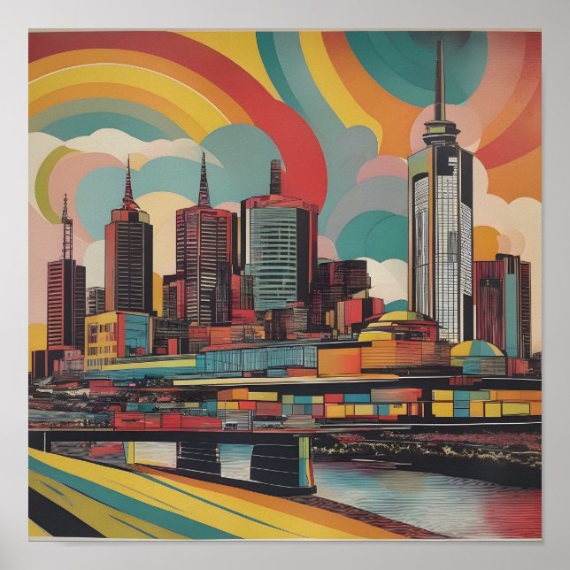 Póster Afiche de Melbourne (Frente)