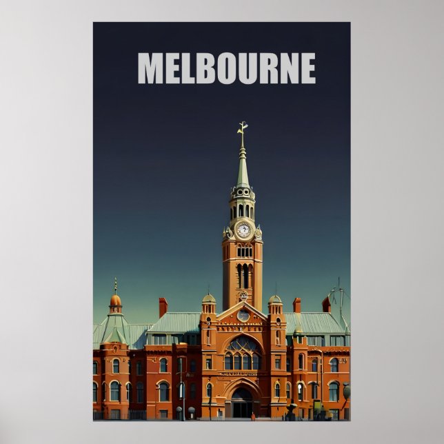 Póster Afiche de Melbourne (Frente)
