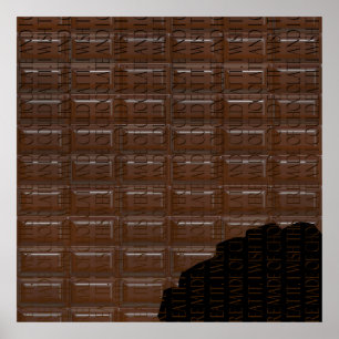 Póster Afiche de mezquita de chocolate