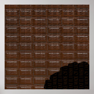 Póster Afiche de mezquita de chocolate