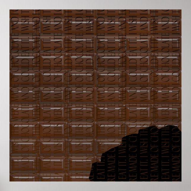 Póster Afiche de mezquita de chocolate (Frente)