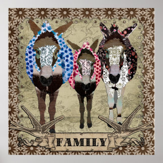 Póster Afiche de Moses & Family Vintage