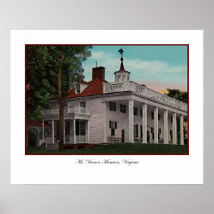 Póster Afiche de Mt. Vernon Vintage