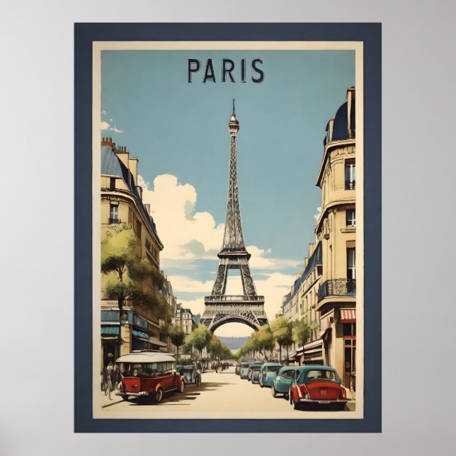 Póster Afiche de París (Frente)