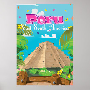 Póster Afiche de Peru Travel.