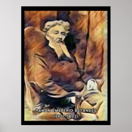Póster Afiche de Ramon Emeterio Betances Vintage