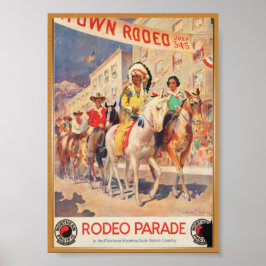Póster Afiche de Rodeo Travel