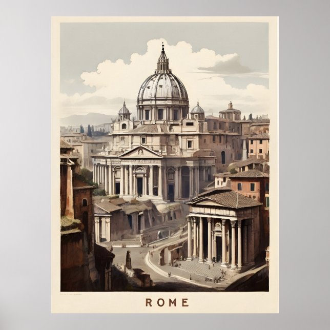 Póster Afiche de Roma (Frente)
