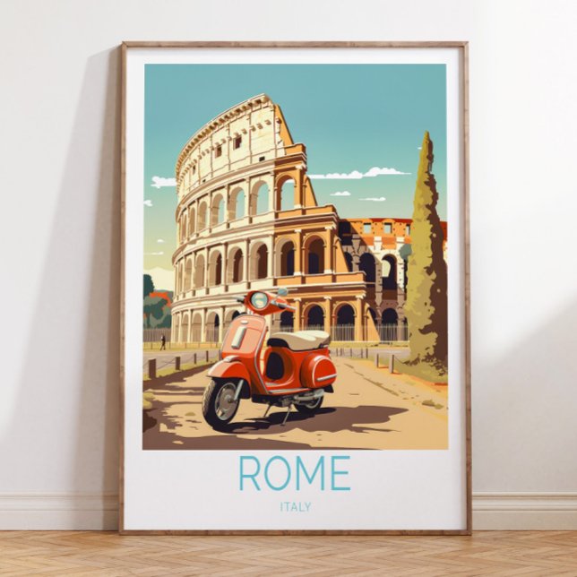 Póster Afiche de Roma Italia de viaje, Roma Poster de Ita (Subido por el creador)