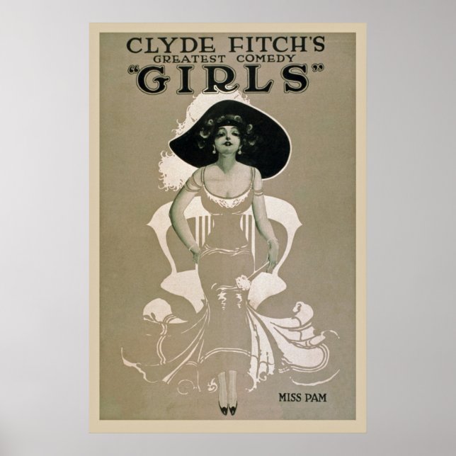 Póster Afiche de TV de Chicas de Broadway (Frente)