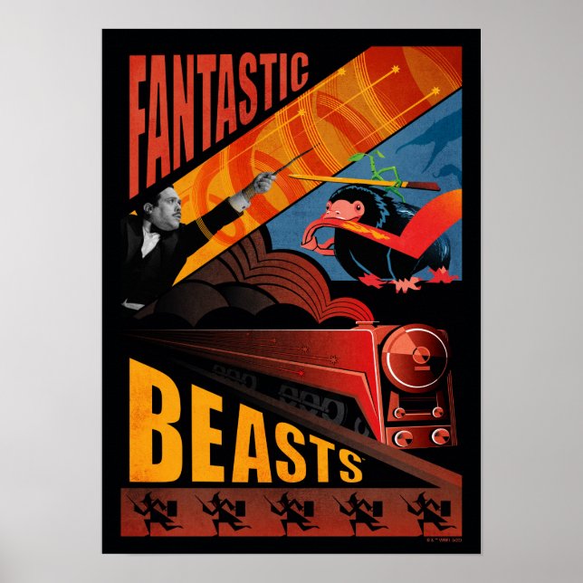 Póster Afiche de venado de las bestias fantásticas de Jac (Frente)