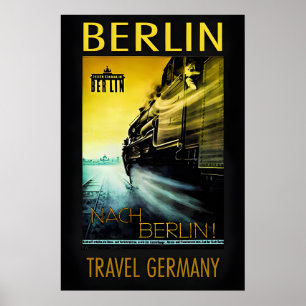 Póster Afiche de viaje Berlín-Alemania