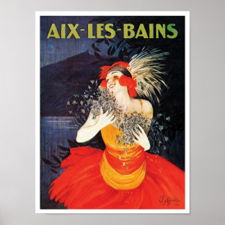 Póster Afiche de viaje de Aix Les Bains
