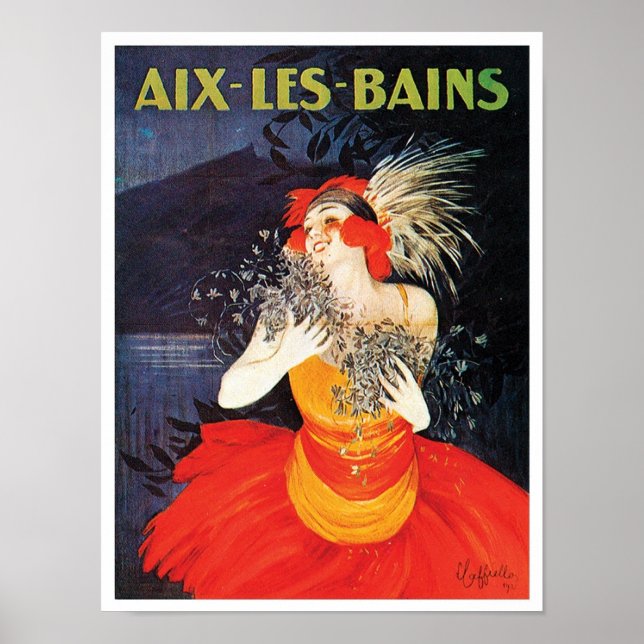 Póster Afiche de viaje de Aix Les Bains (Frente)