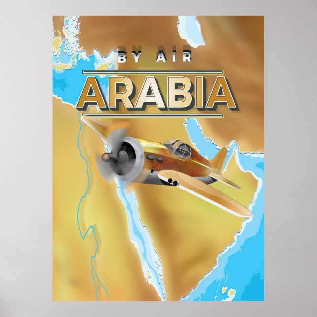 Póster Afiche de viaje de Arabia Vieja (Frente)