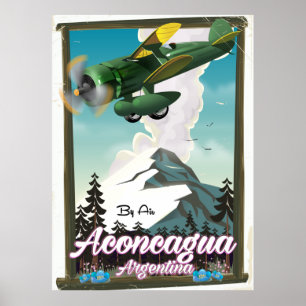 Póster Afiche de viaje de Argentina