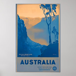Póster Afiche de viaje de Australia